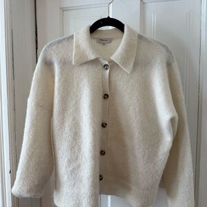 Madewell Cream Teddy Jacket